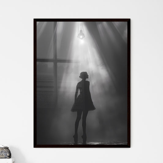 Graceful Dance Amidst Darkness - Framed Art Print
