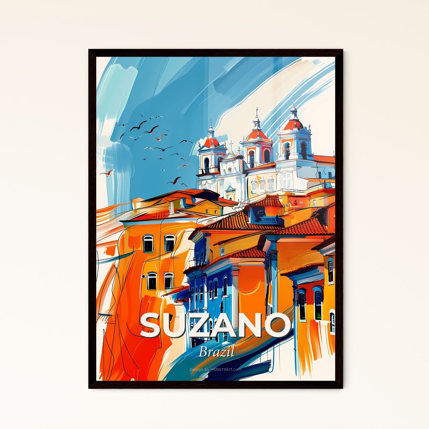 Vibrant Suzano, Brazil - A Painting Of A City