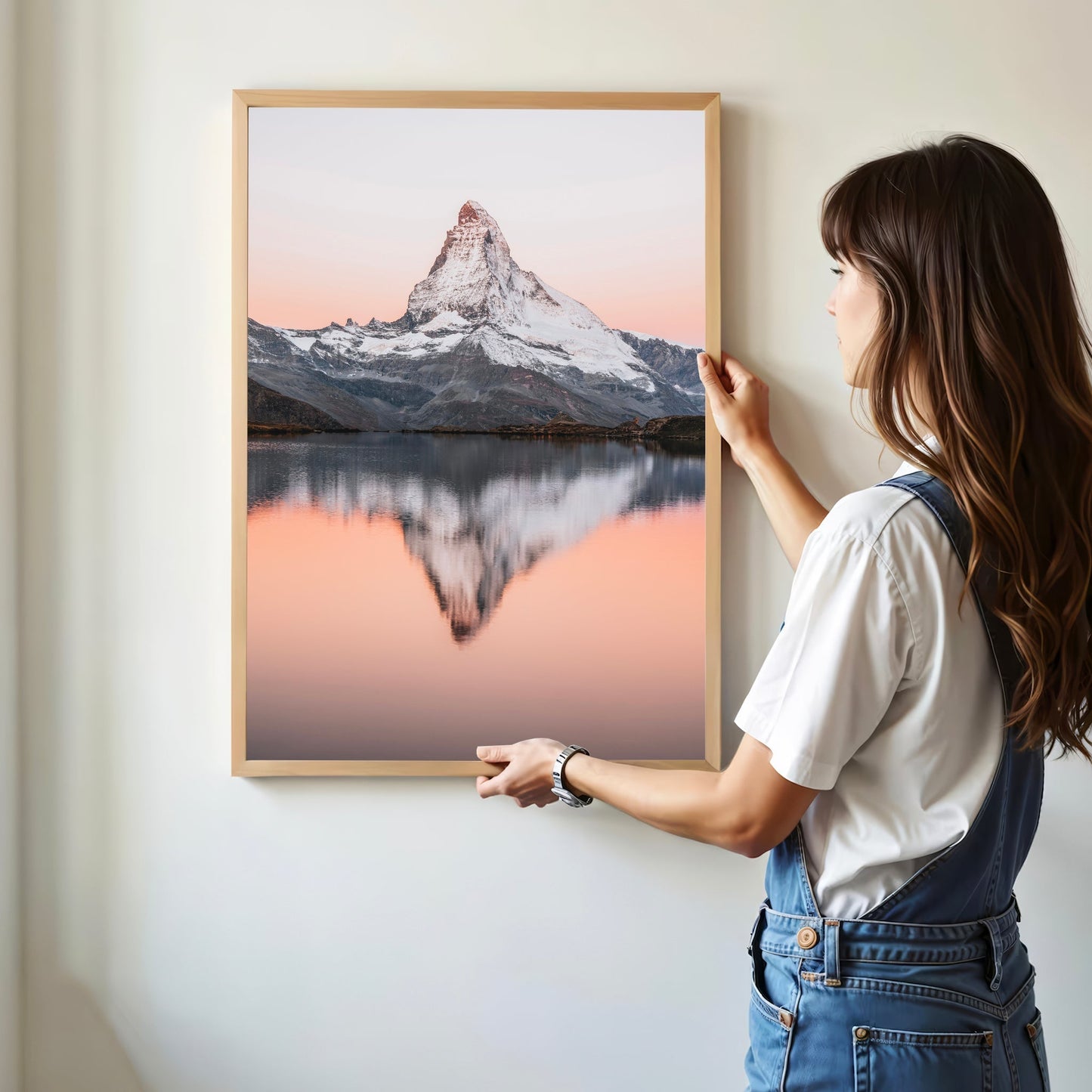 Matterhorn reflected in Stellisee, Switzerland