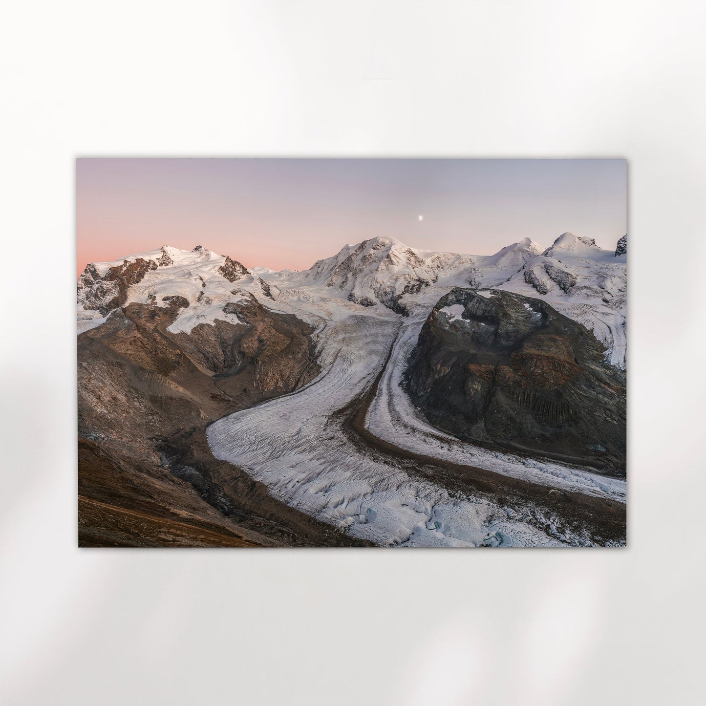 Gorner Glacier at Sunset – Monte Rosa’s Alpine Glow