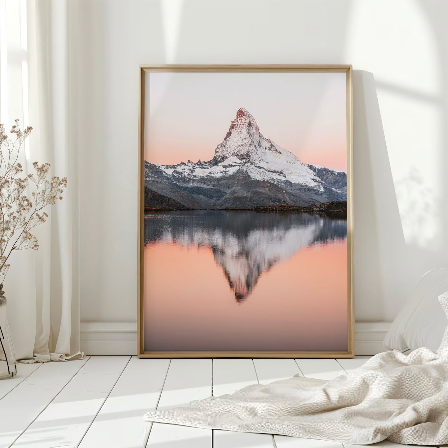 Matterhorn reflected in Stellisee, Switzerland