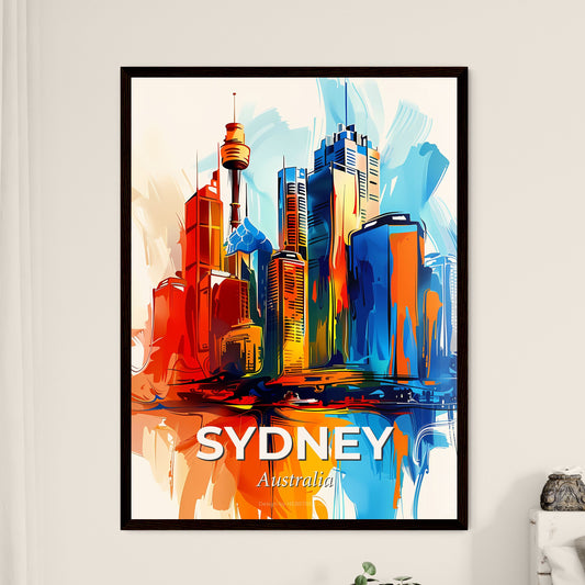 Vibrant Sydney, Australia - A Colorful Cityscape With A Tower