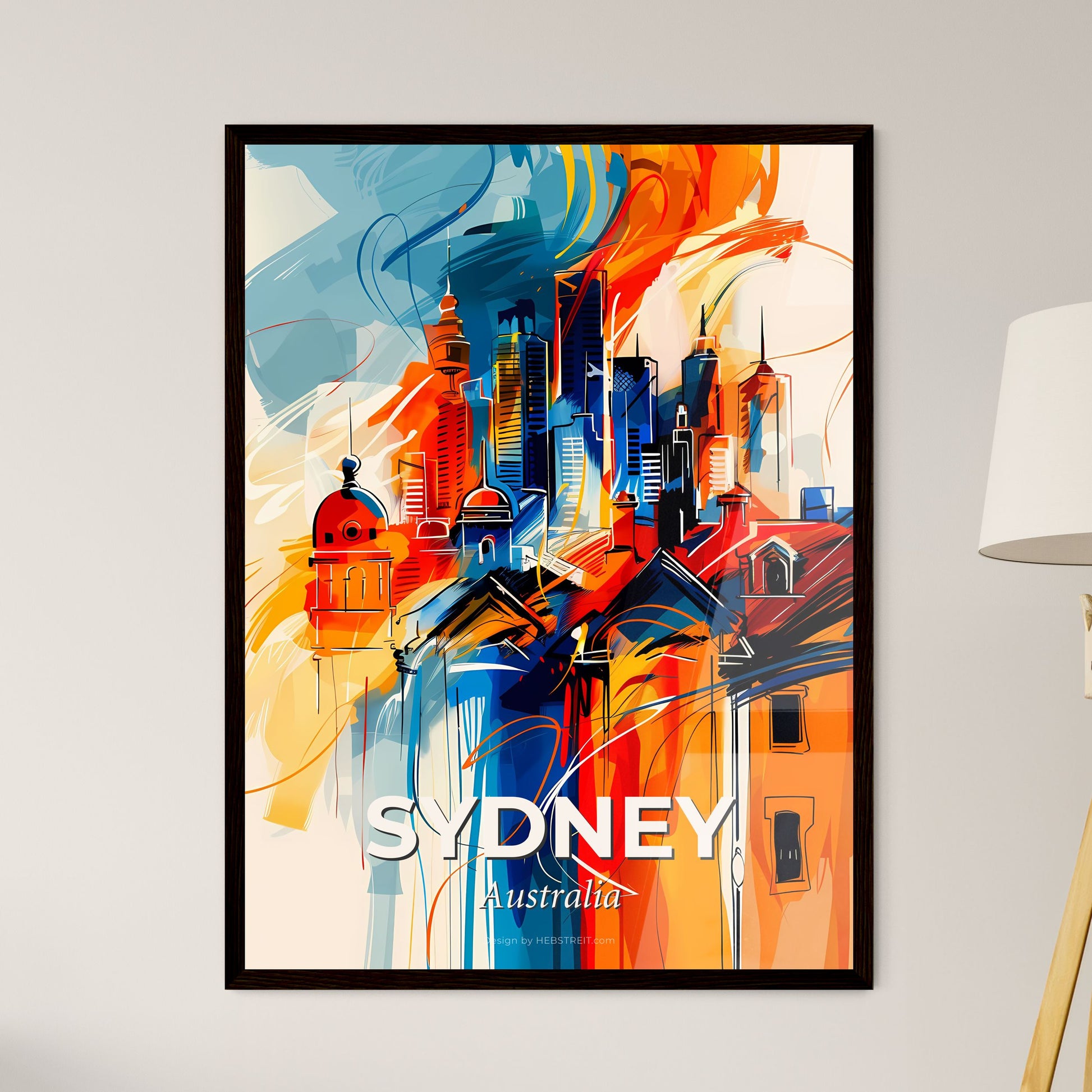 Vibrant Sydney, Australia - A Painting Of A City