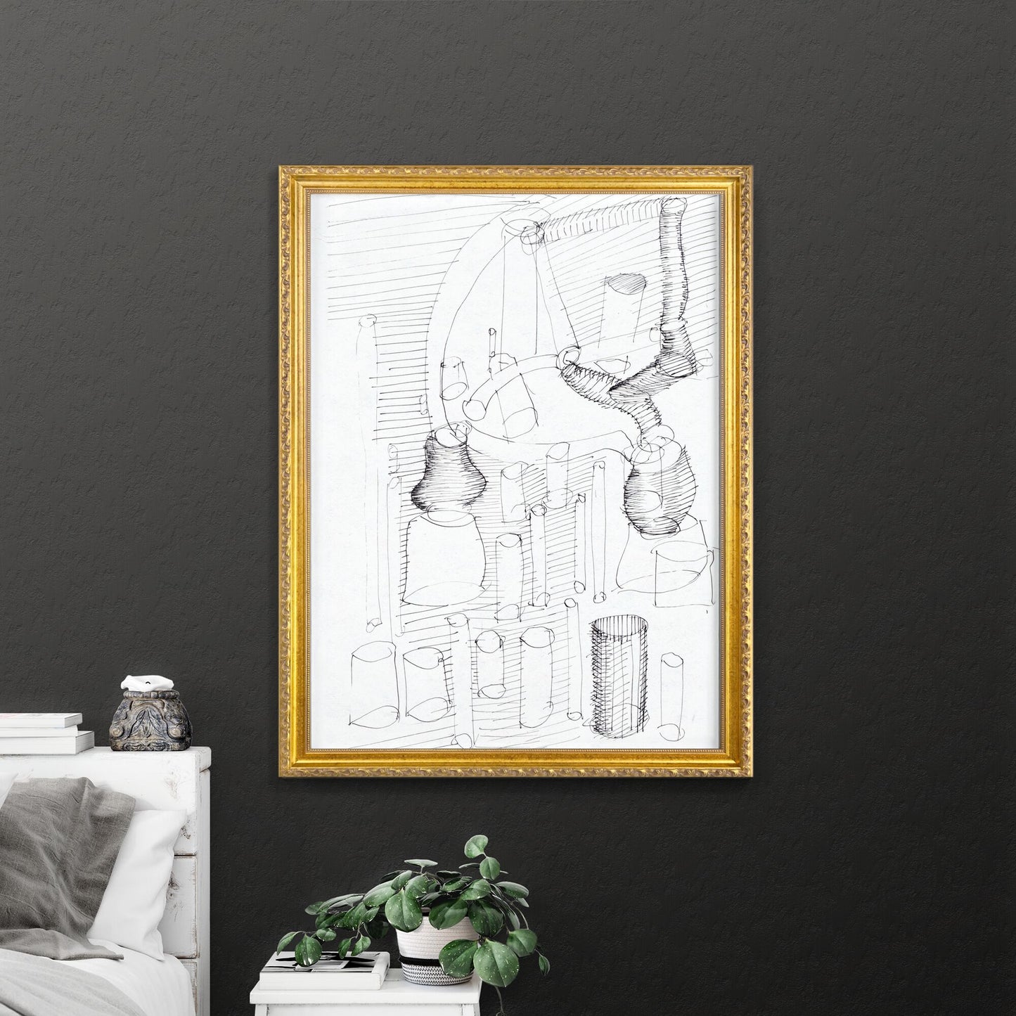 Symphony of Lines: Echoes of Form in Abstract Space