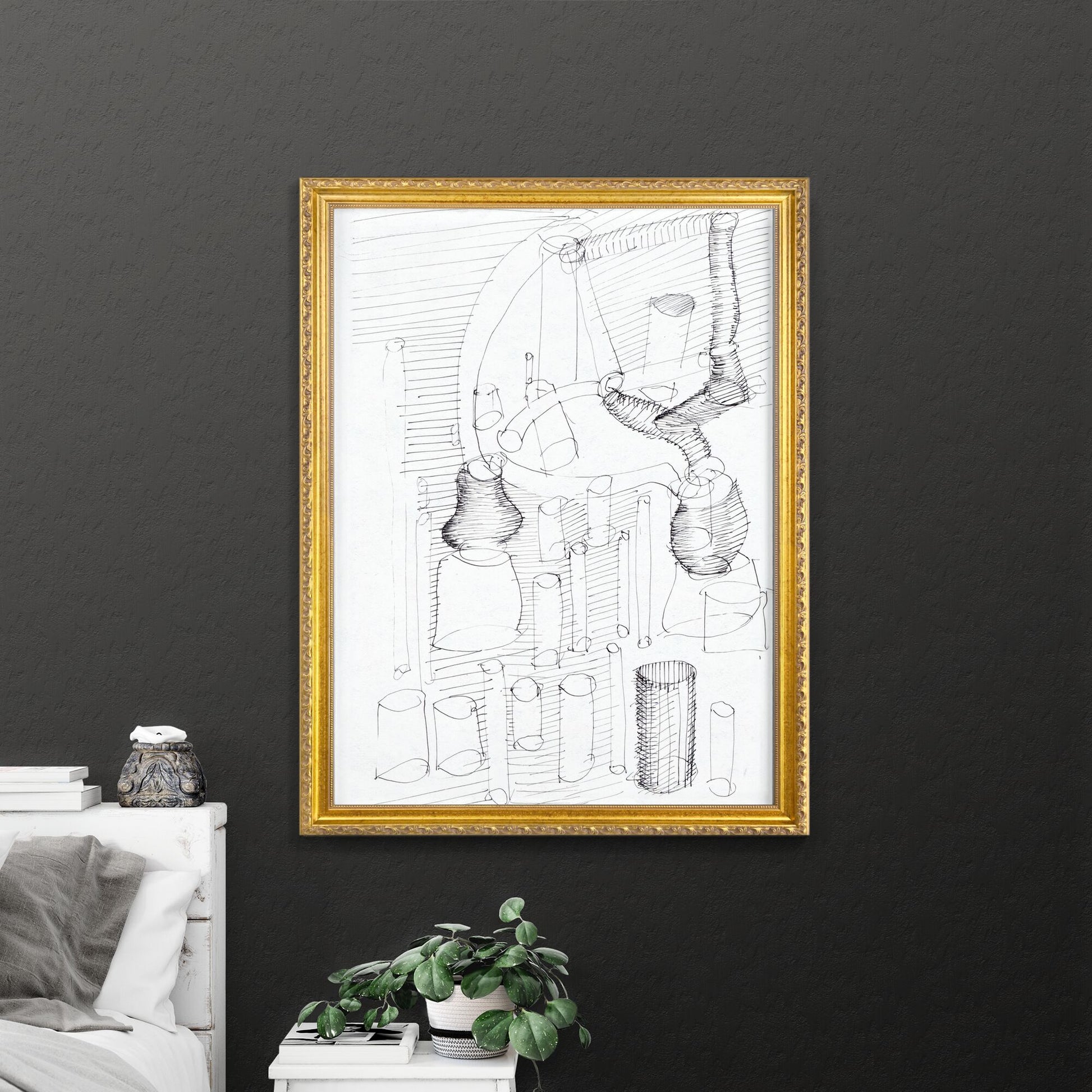 Symphony of Lines: Echoes of Form in Abstract Space