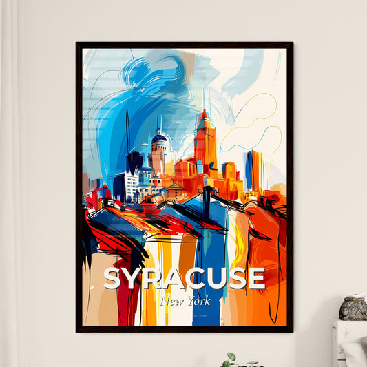 Vibrant Syracuse, New York - A Painting Of A City