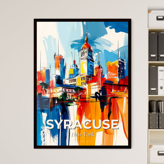 Vibrant Syracuse, New York - A Painting Of A City