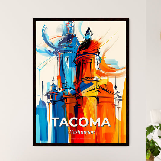 Vibrant Tacoma, Washington - A Colorful Painting Of A Building