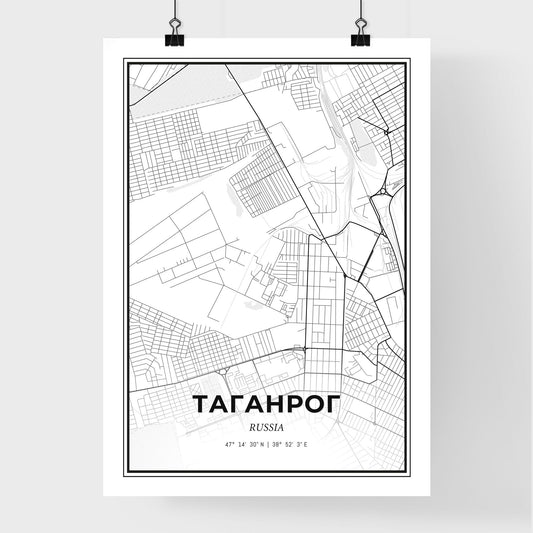 Taganrog Russia - Premium City Map Poster