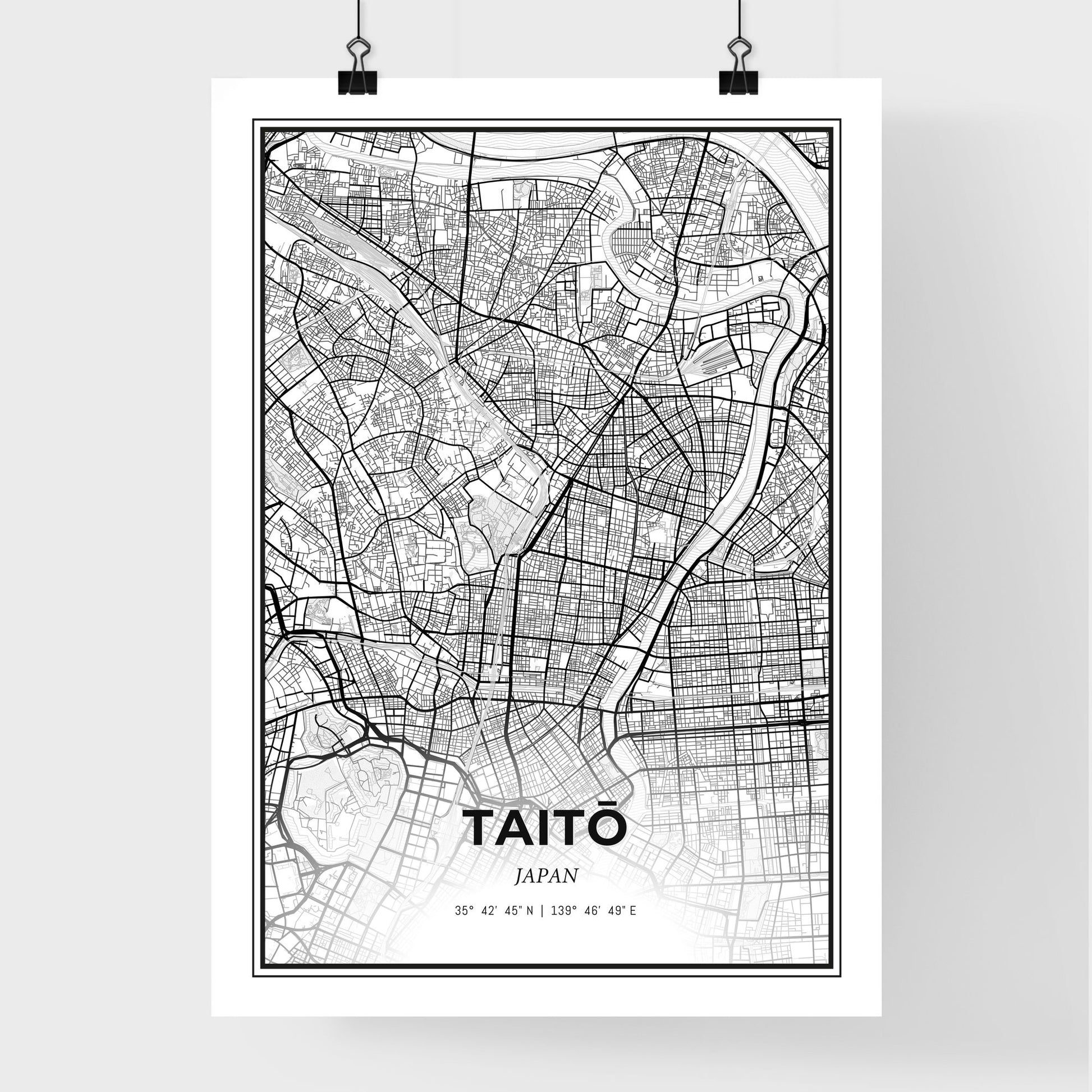 Taitō Japan - Premium City Map Poster