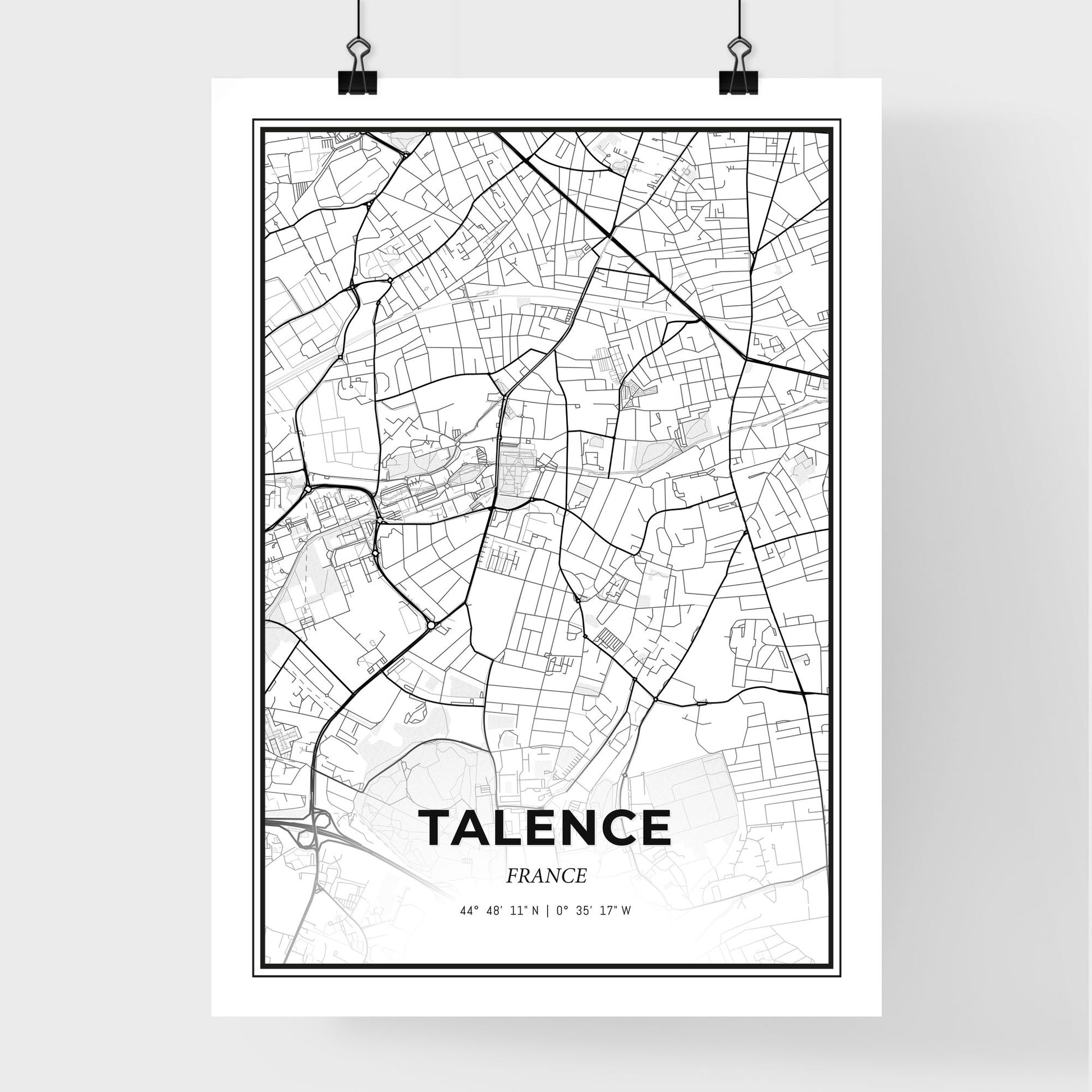 Talence France - Premium City Map Poster