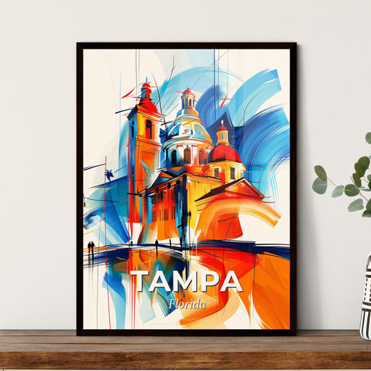 Vibrant Tampa, Florida - A Painting Of A Building