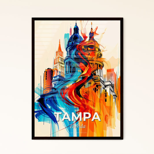 Vibrant Tampa, Florida - A Colorful Painting Of A Building