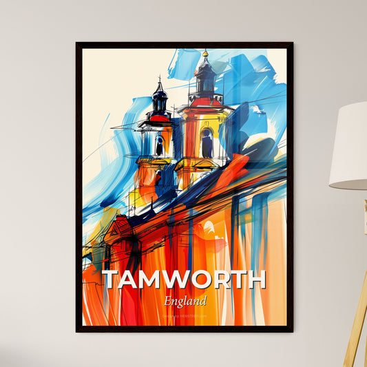 Vibrant Tamworth, England - A Painting Of A Building