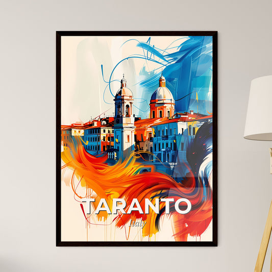 Vibrant Taranto , Italy - A Colorful Painting Of Buildings