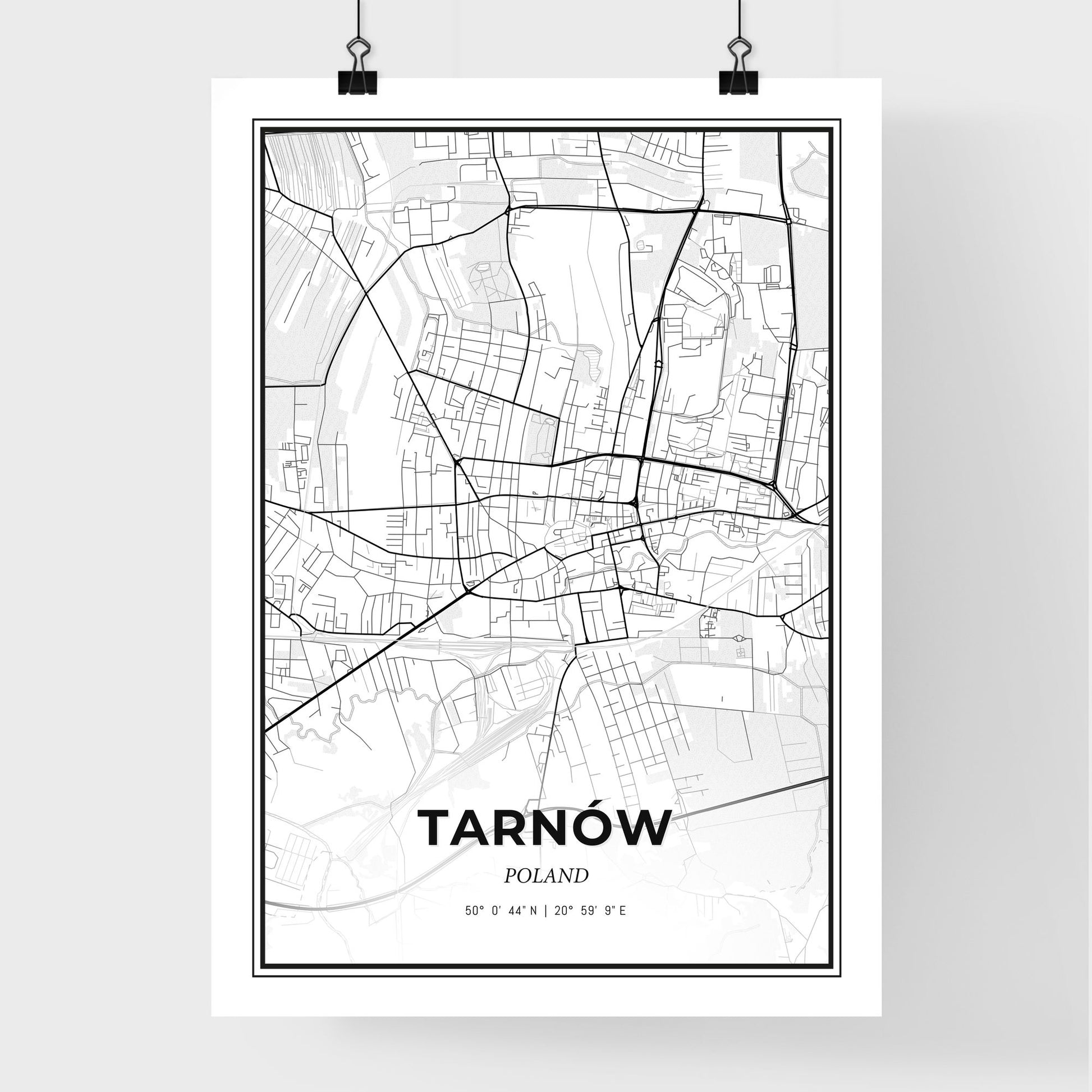 Tarnów Poland - Premium City Map Poster