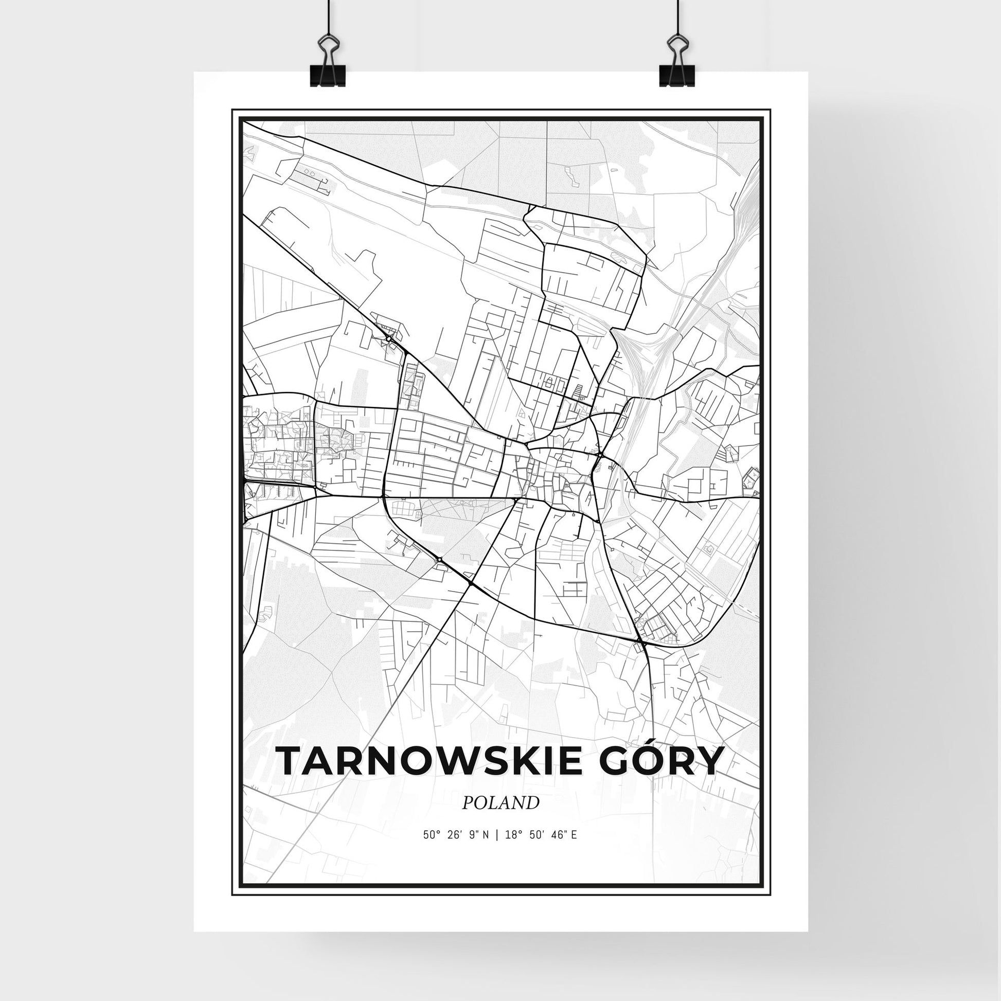 Tarnowskie Góry Poland - Premium City Map Poster