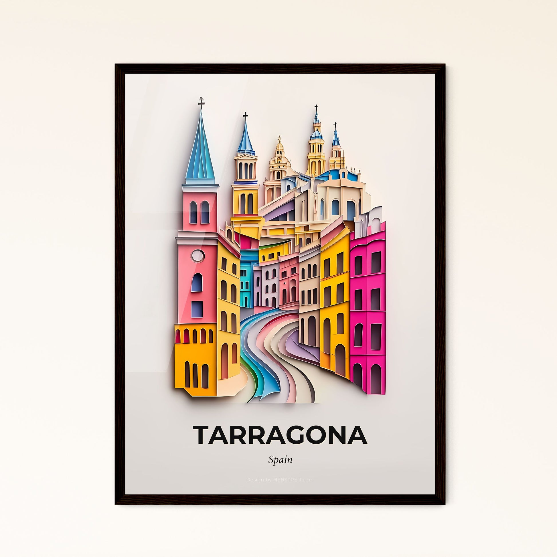 Vivid Tarragona, Spain - a colorful city with a rainbow painted street