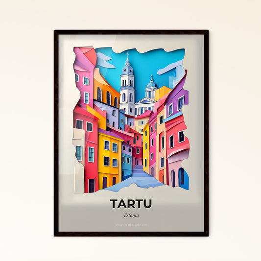 Vivid Tartu, Estonia - a city with a clock tower