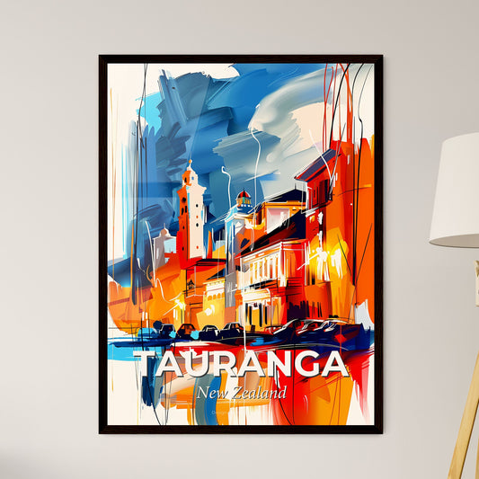 Vibrant Tauranga, New Zealand - A Painting Of A City