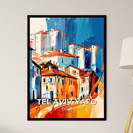 Vibrant Tel Aviv-Yafo, Israel - A Painting Of A City