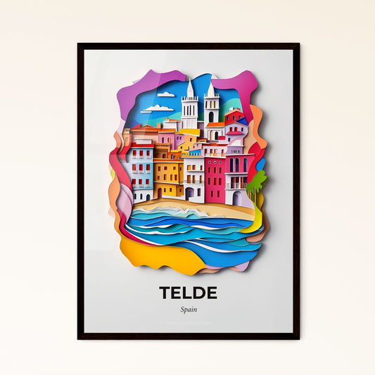 Vivid Telde, Spain - a paper cut of a city by the ocean