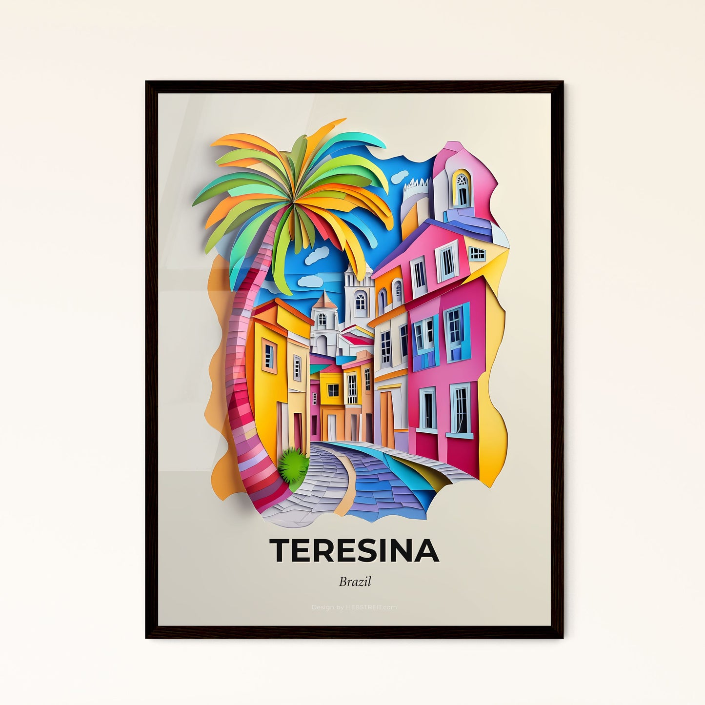 Vivid Teresina, Brazil - a colorful city with a palm tree on the top