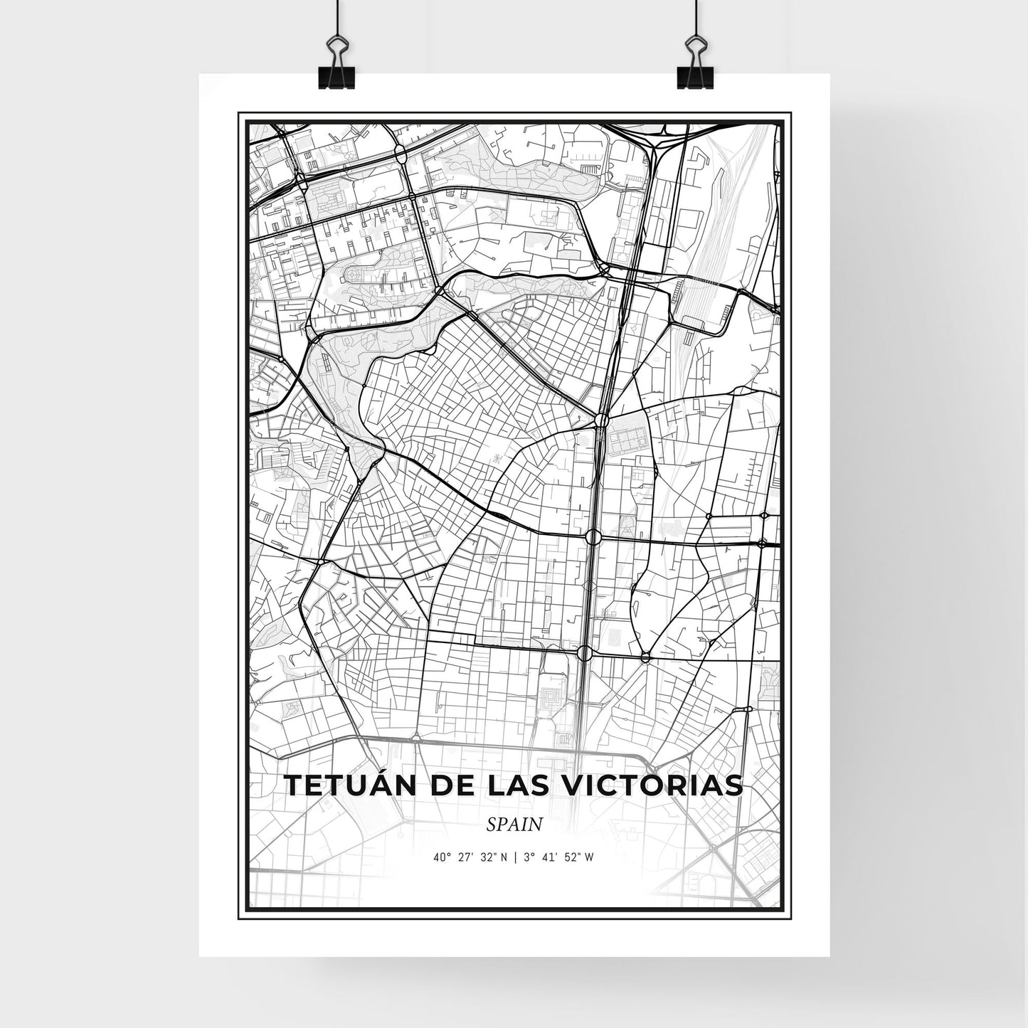 Tetuán de las Victorias Spain - Premium City Map Poster