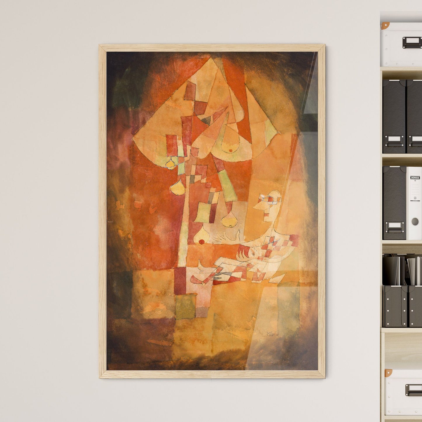 The Man Under the Pear Tree – Paul Klee Framed Art Print