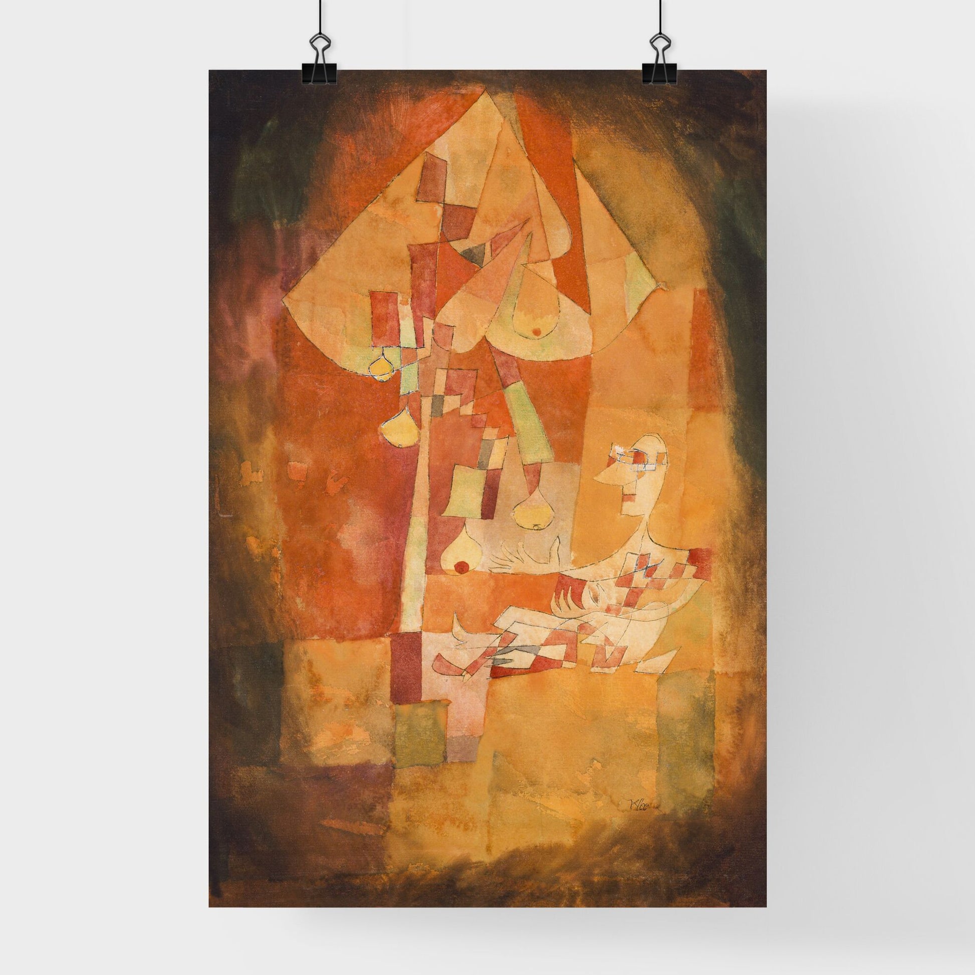 The Man Under the Pear Tree – Paul Klee Poster