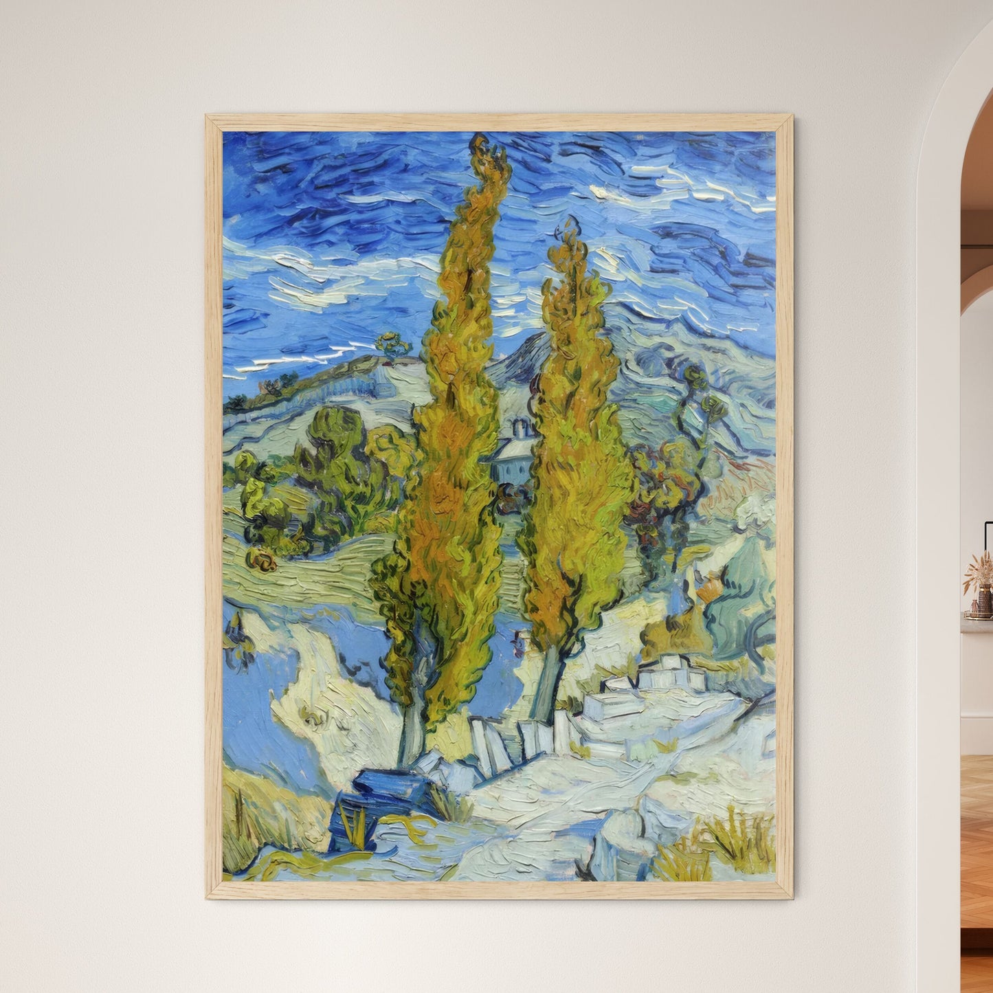 The Poplars at Saint-Rémy by Vincent van Gogh Art Print