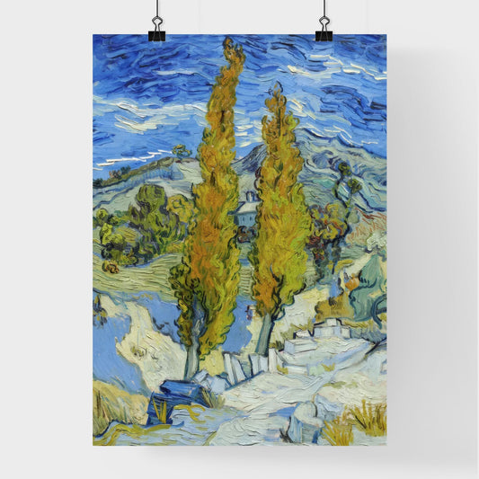 The Poplars at Saint-Rémy by Vincent van Gogh Poster