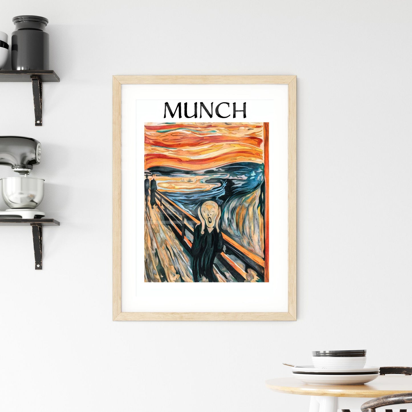 Framed Print of The Scream by Edvard Munch
