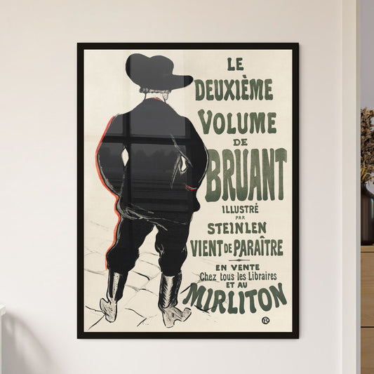 The Second Volume by Bruant - Henri de Toulouse-Lautrec Framed Art Print