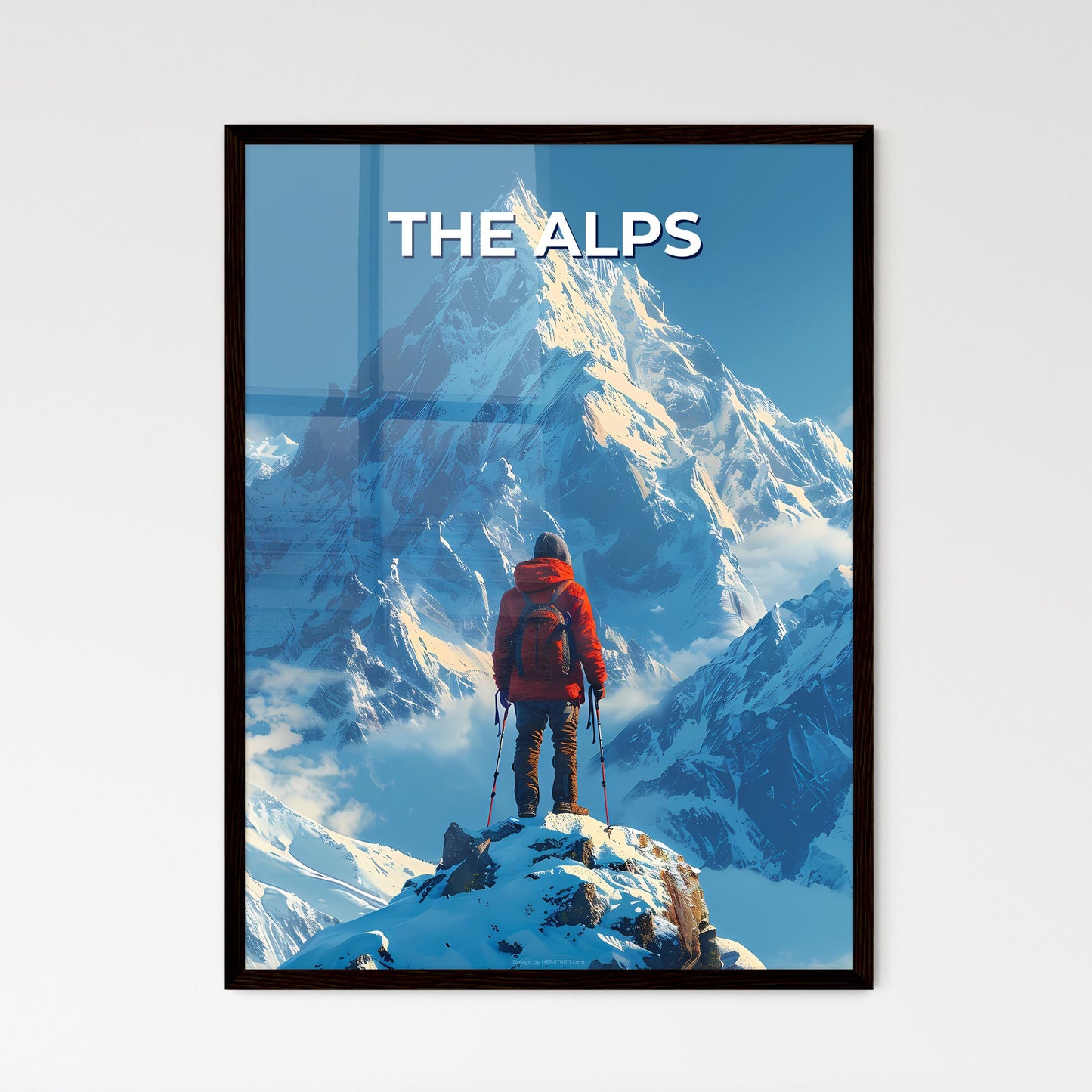 Majestic Alpine Panorama - Framed Art Print