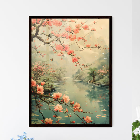 Spring Qingming Festival Earth Revival River - Framed Art Print