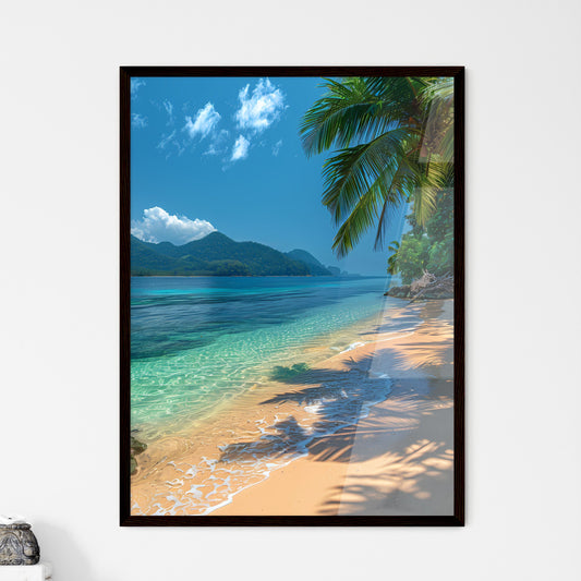 Vibrant Painting of Phuket's White Sandy Bea - Framed Art Print