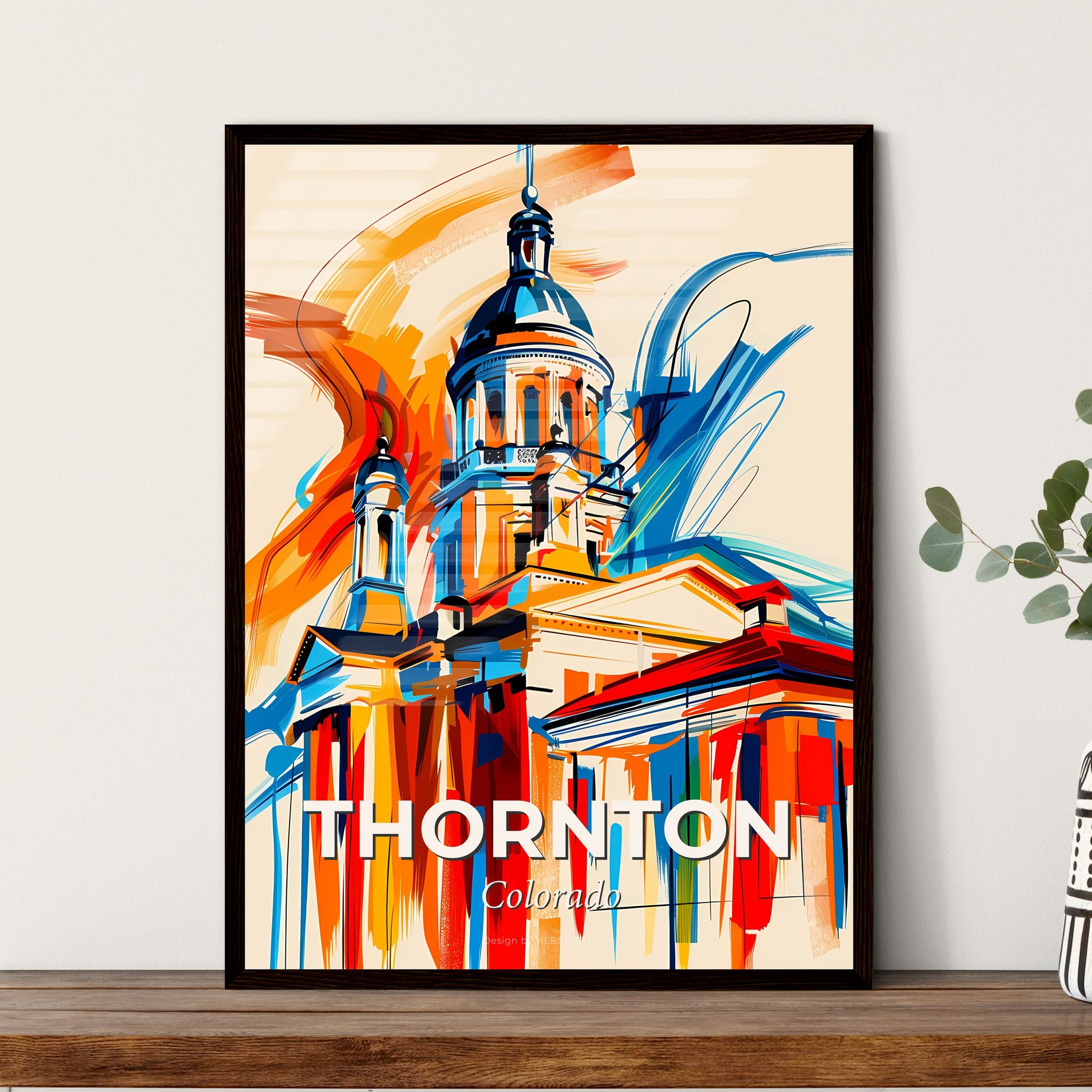 Vibrant Thornton, Colorado - A Colorful Painting Of A Building