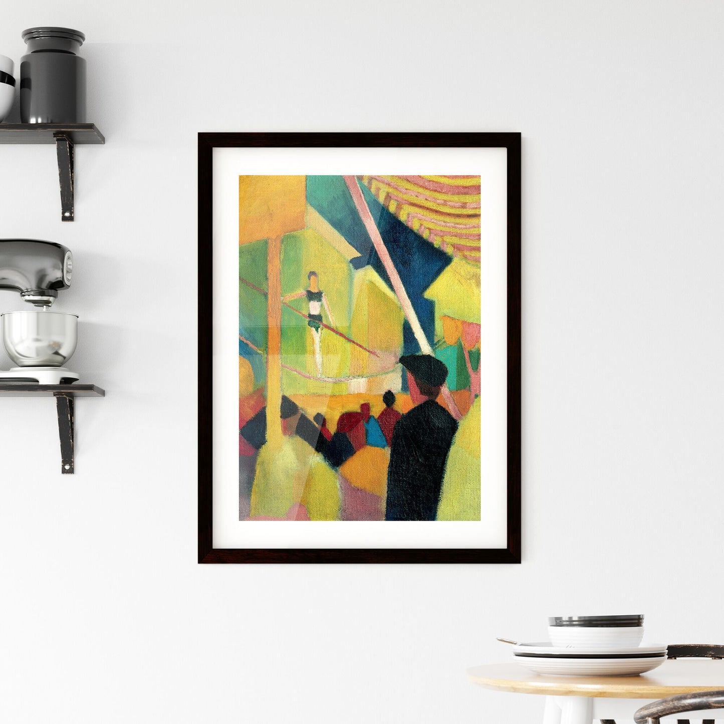 Framed Print of Tightrope Walker by August Macke