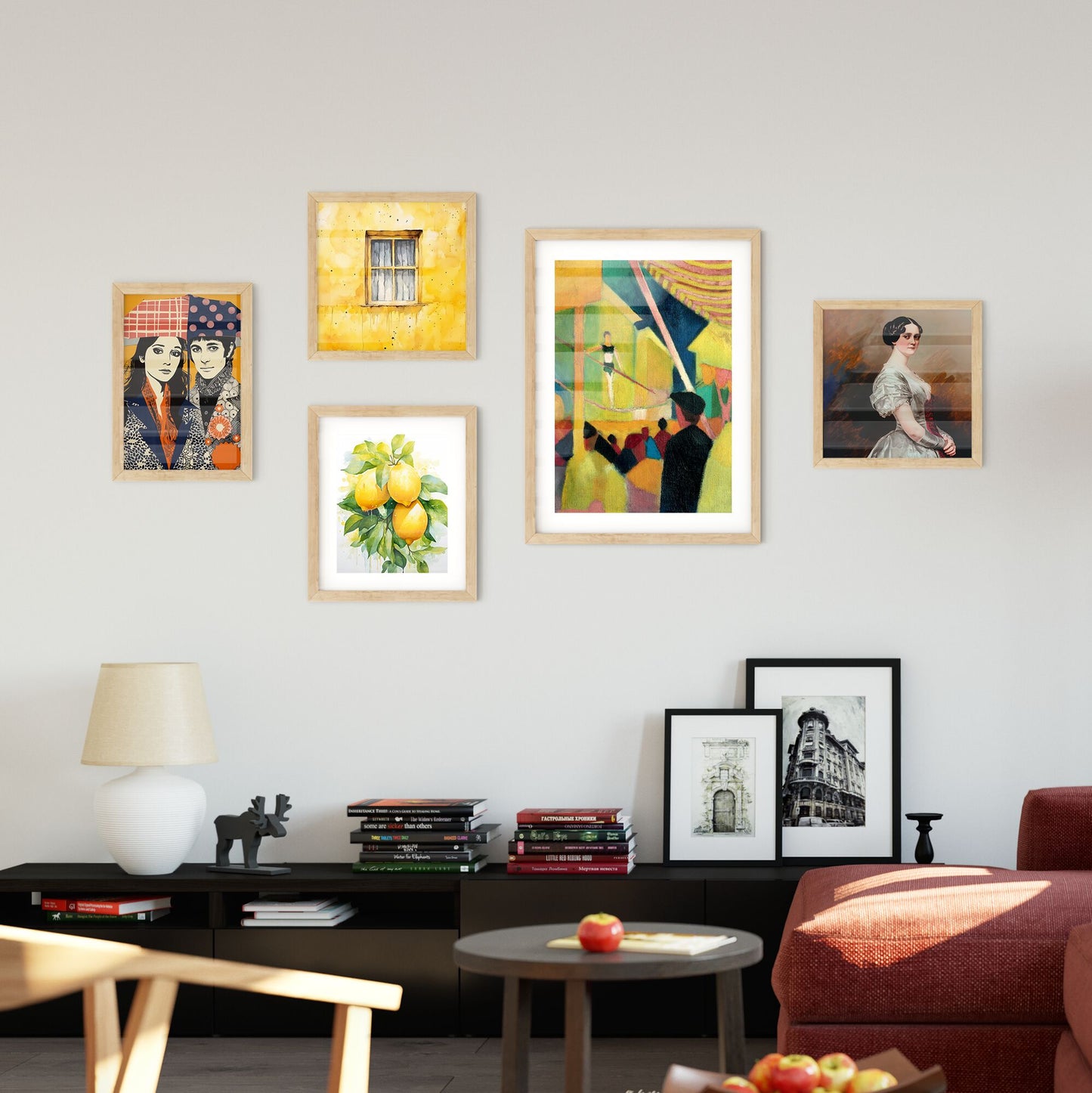 Wall Art with Tightrope Walker by August Macke