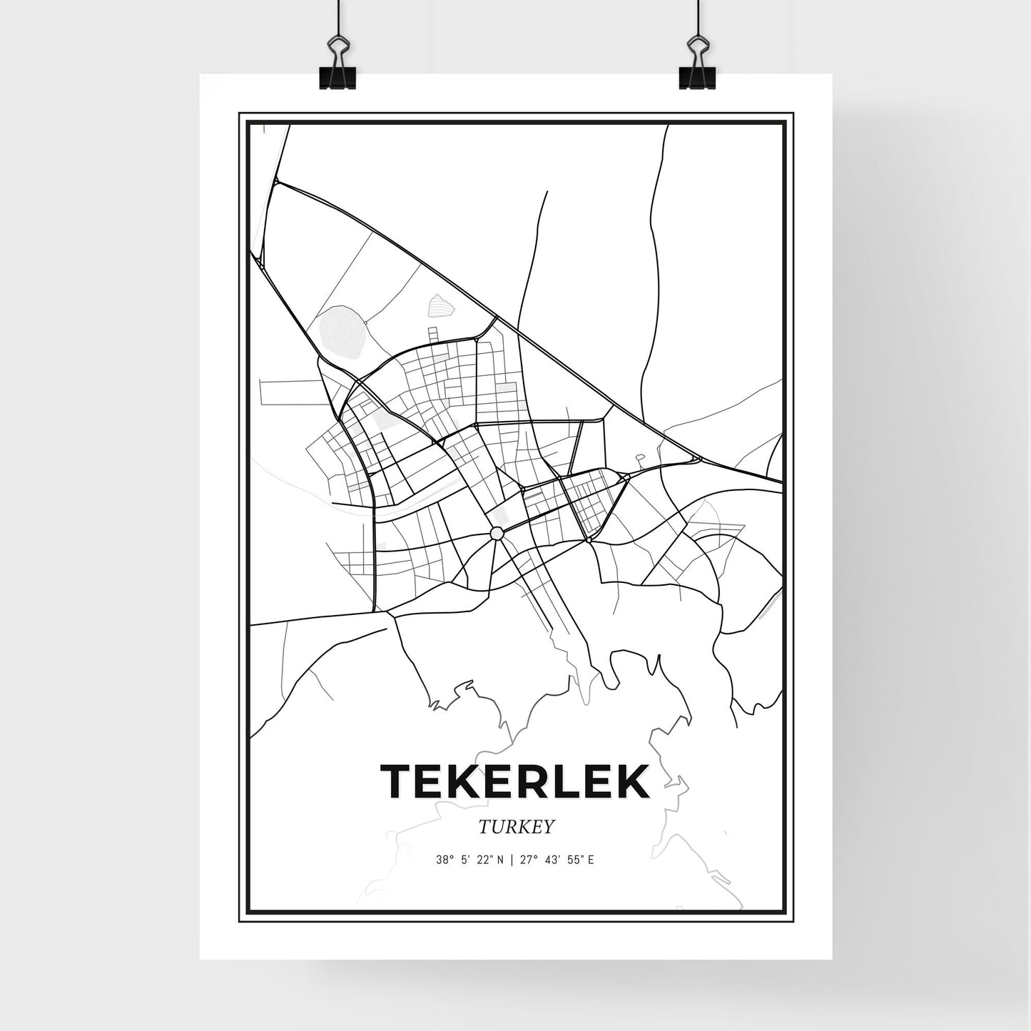 Tire Turkey - Premium City Map Poster