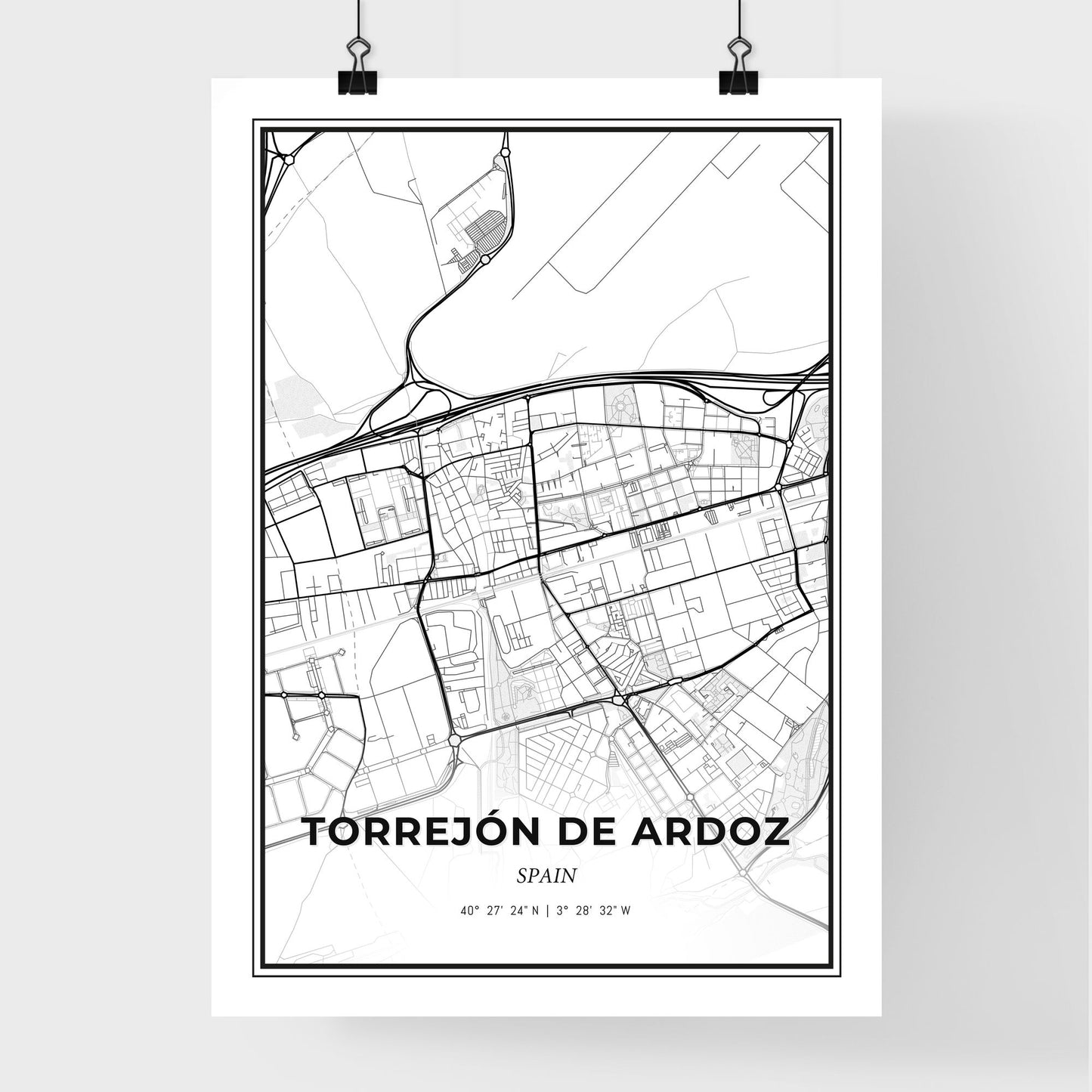 Torrejón de Ardoz Spain - Premium City Map Poster