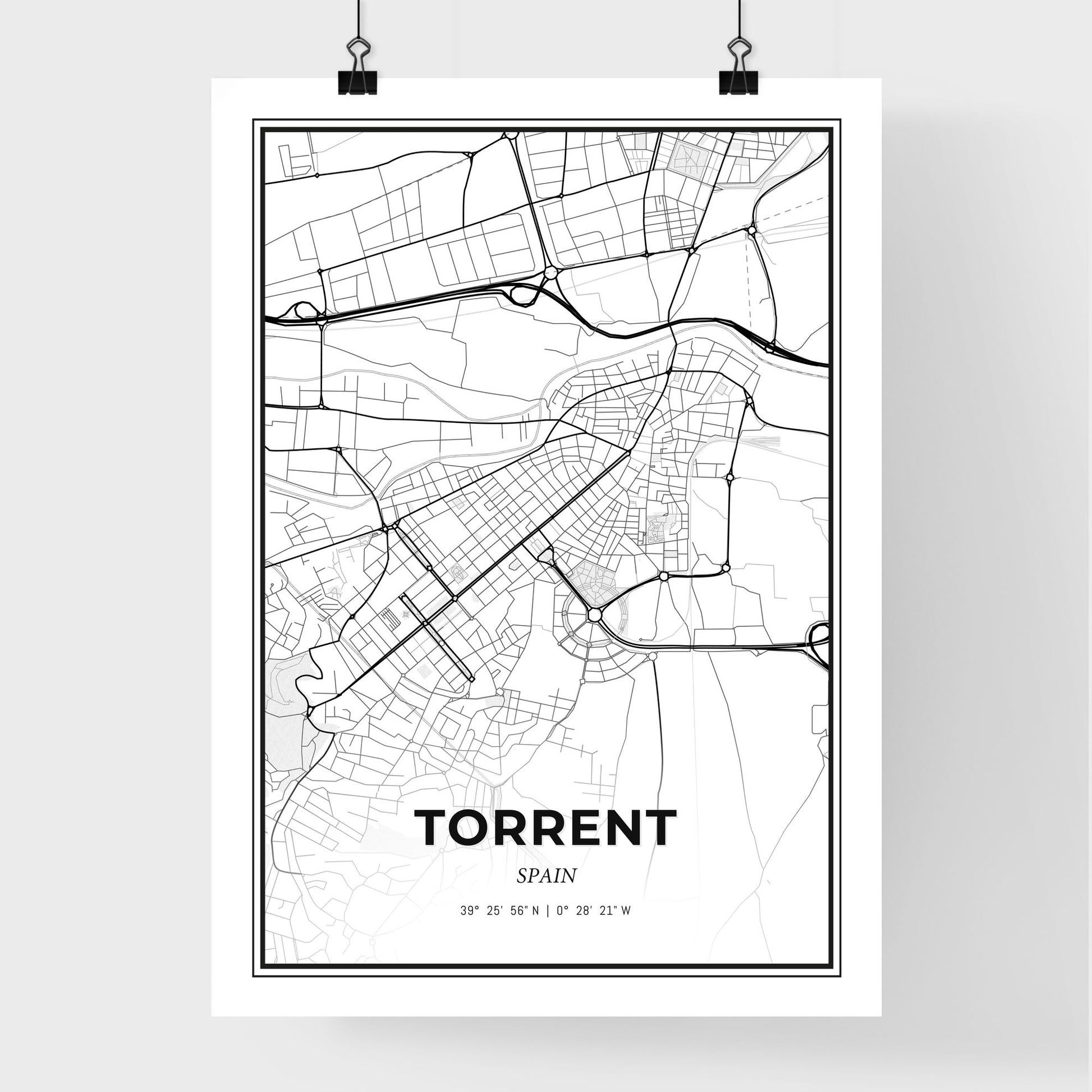 Torrent Spain - Premium City Map Poster