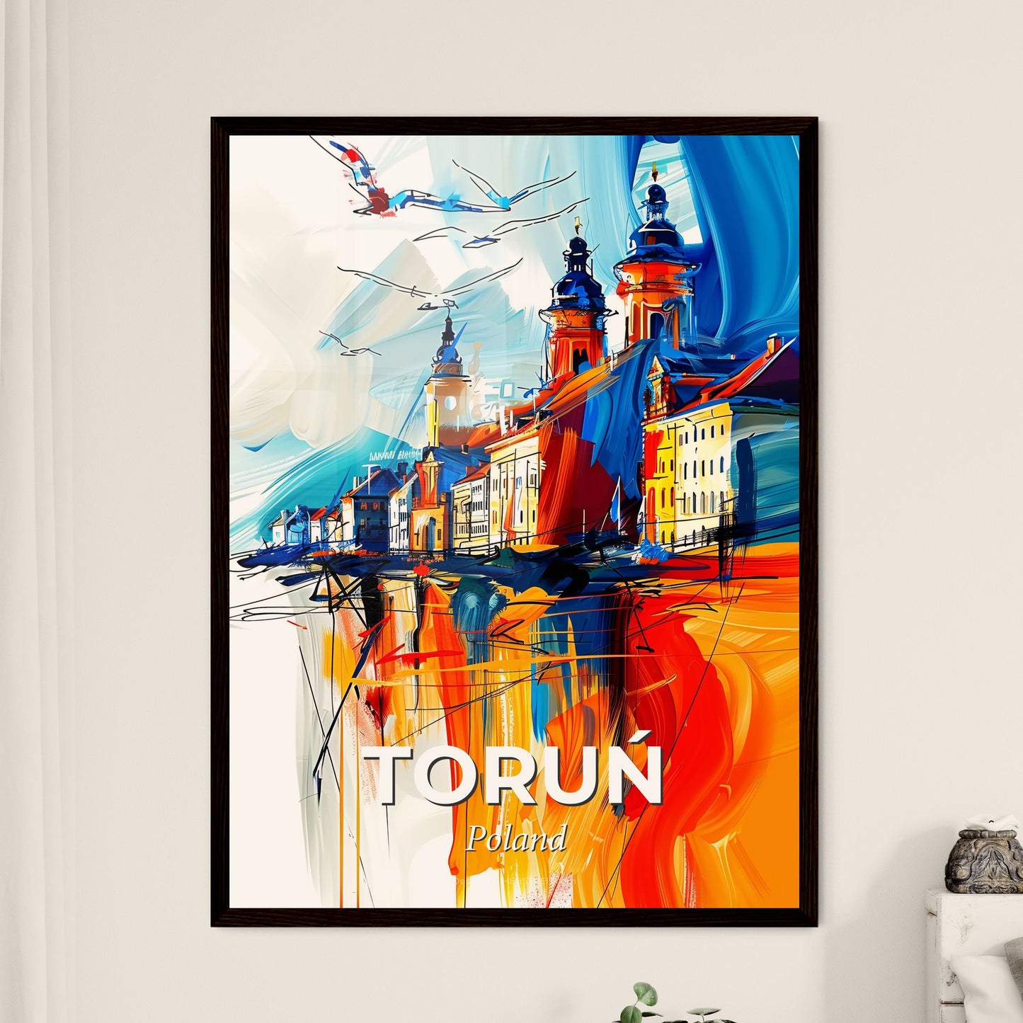 Vibrant Toruń, Poland - A Painting Of A City