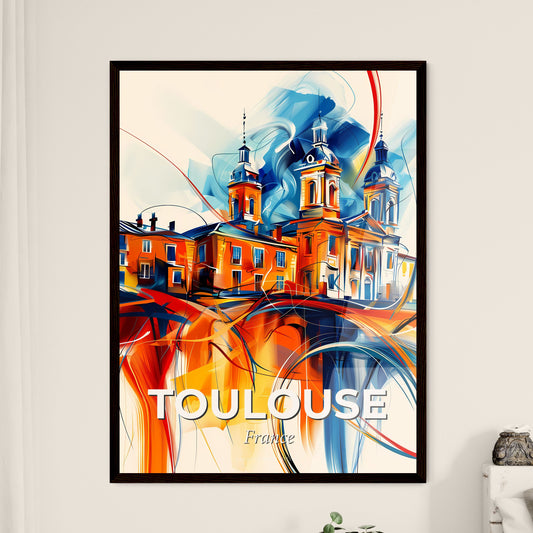 Vibrant Toulouse, France - A Painting Of A Building