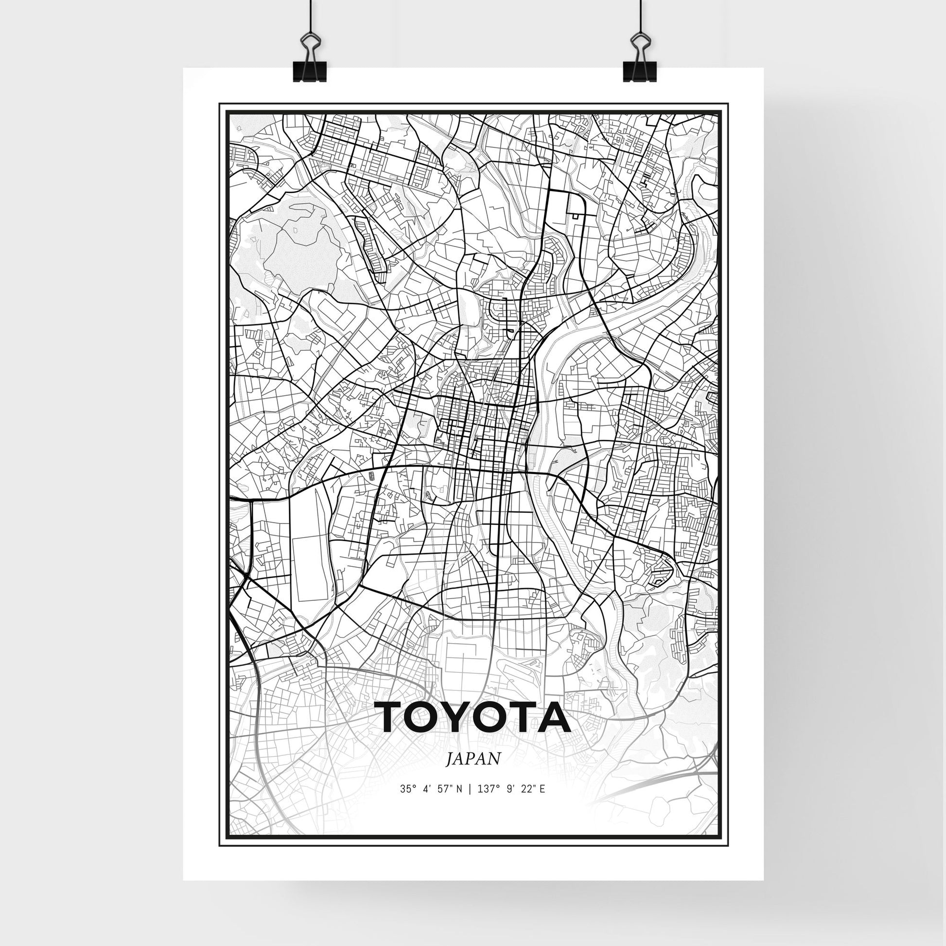 Toyota Japan - Premium City Map Poster