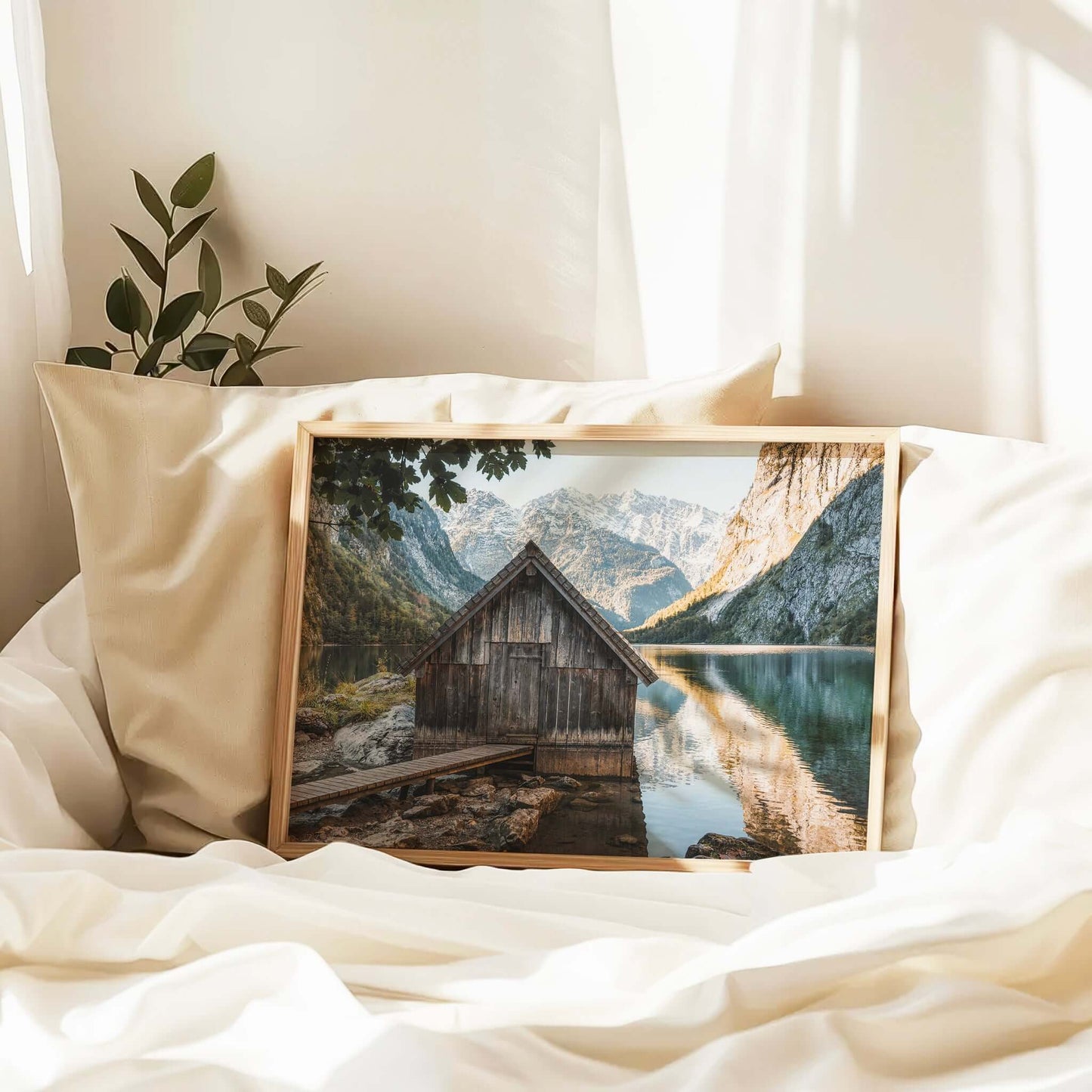 Obersee Boathouse, Bavaria – Fine Art Alpine Wall Print