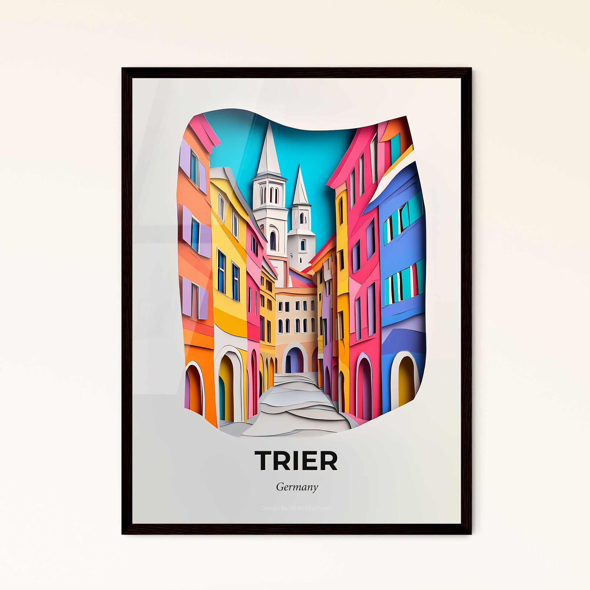 Vivid Trier, Germany, Papercut Print