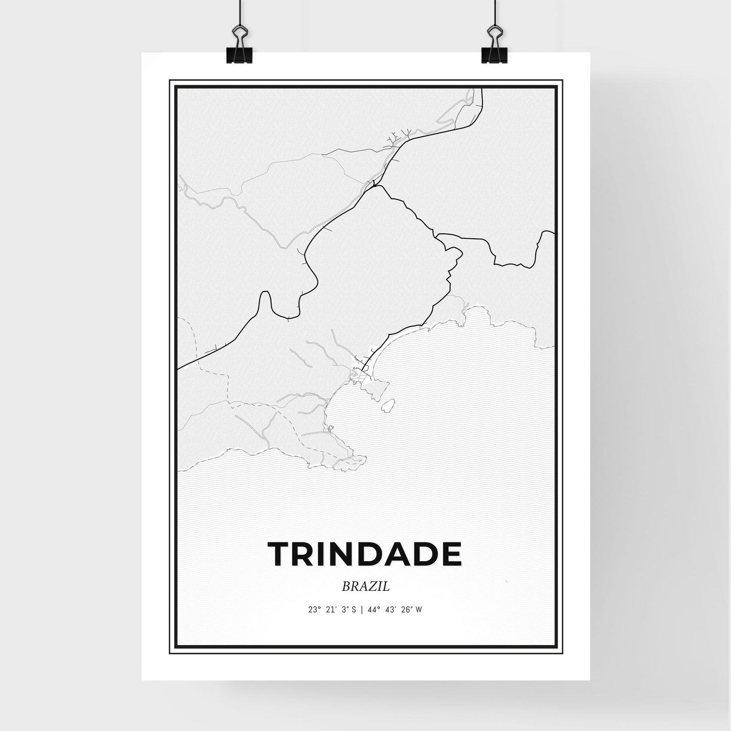 Trindade Brazil - Premium City Map Poster