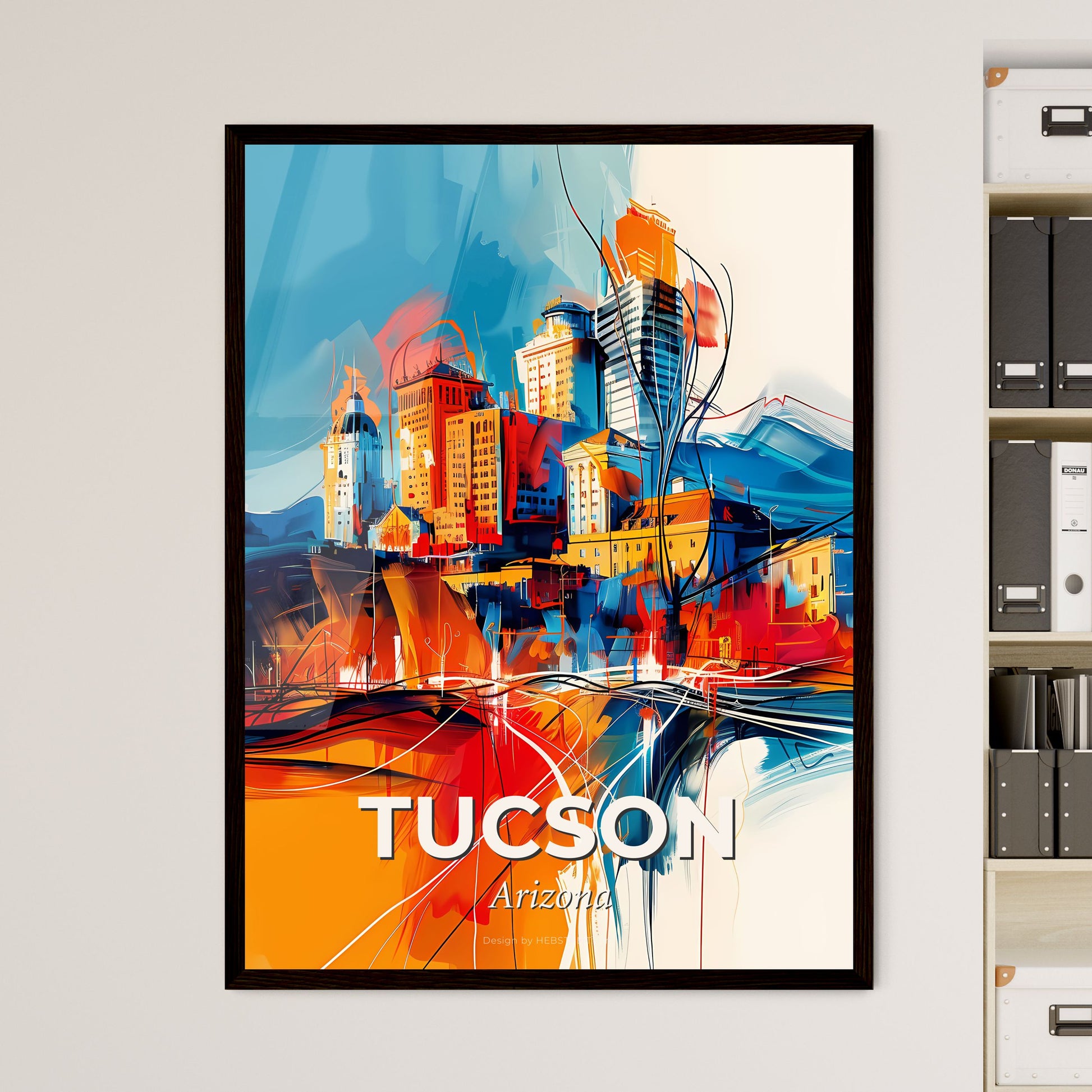 Vibrant Tucson, Arizona - A Painting Of A City